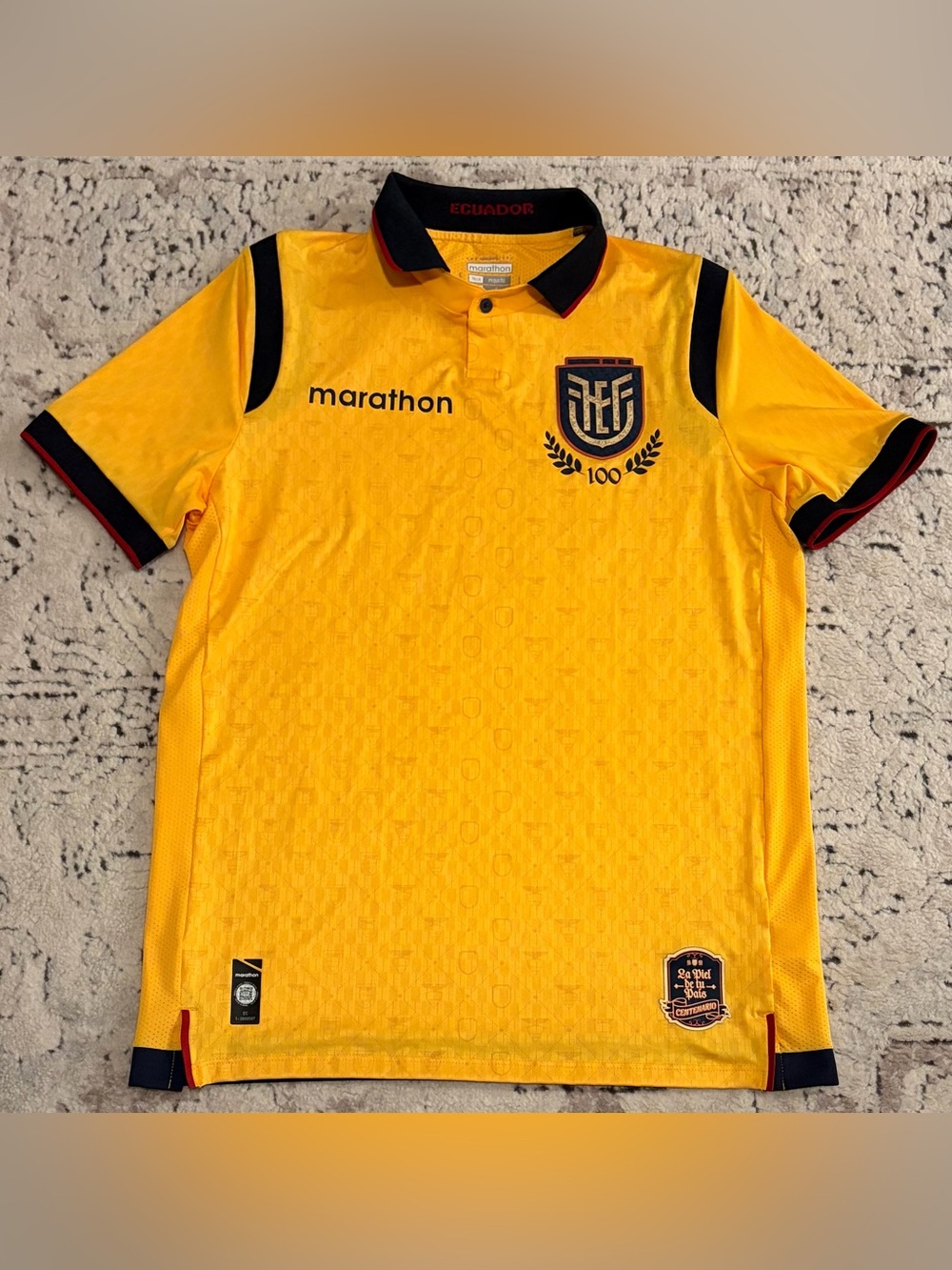 Marathon Authentic Ecuador 100 Years Edition Centenario Jersey Men’s Sz: Small
